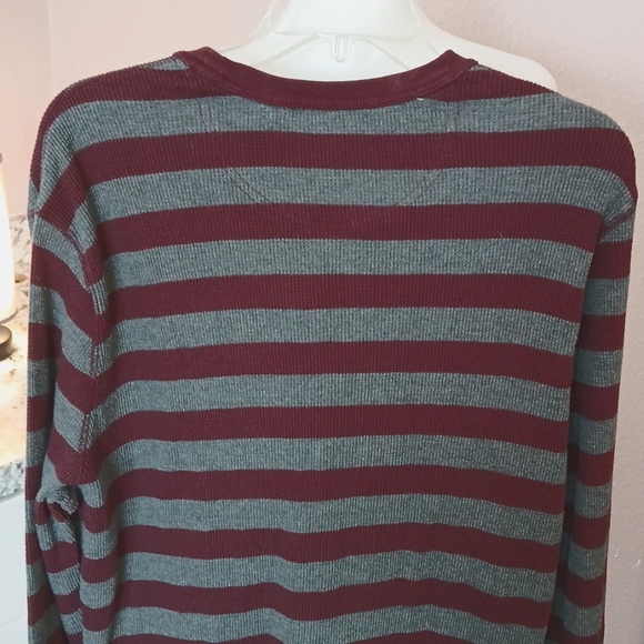 Merona men's striped thermal size XL - Picture 7 of 9